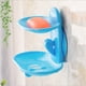 thumbnail image 2 of Jabonera con ventosa para ducha, recipiente para jabón de platos, caja azul, suministros para baño, 2 of 6