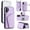 Purple, variant on ELISORLI Luxury Wallet Case for Samsung Galaxy Note 10 Plus Note10+ 5G with Tempered Glass Flip Purse & Shoulder Strap, Card Holder Stand Phone Cover for Note10 + Notes 10+ Ten Not S10 10Plus Black