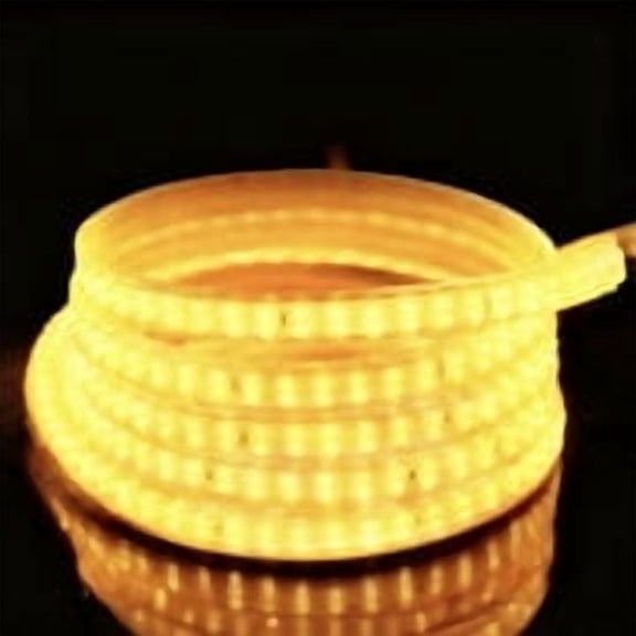 3000K 120V LED Strip Light, 150FT 9000LED 100LM/W Waterproof for Outdoor Indoor, Every 1.5ft Cuttable Lighting Strip, 17.5x7.8mm ETL Listed，Warm White