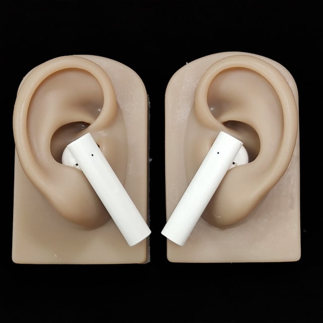 Modelo de oreja de simulación, pendientes de silicona para orejas postizas, accesorios de entrenamiento para práctica de perforación para principiantes