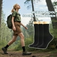 thumbnail image 4 of CAILDANL Merino Wool Socks for Women, Thin Wool Socks Womens Black Dress Sock Lightweight Crew Calf Smart Hiking, 4 of 6