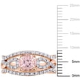 thumbnail image 2 of Everly Women's Morganite 10k Rose Gold Bridal Set, 2 of 7