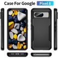 thumbnail image 2 of [PST] Google Pixel 8 Étui Rigide, Double Couche Robuste en Caoutchouc Armure Pare-Chocs Étui Rigide, 2 of 5