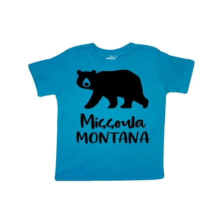 

Inktastic Missoula Montana Black Bear Silhouette Gift Toddler Boy or Toddler Girl T-Shirt