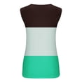 thumbnail image 5 of Giftesty Tank Tops for Women Sexy Fashionable Casual Printed Camisole Metal Round Neck Top Blouse, 5 of 5