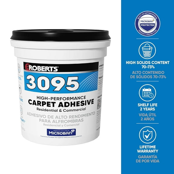1 Gallon Carpet Adhesive - Acrylic Latex, Solvent-Free