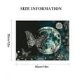 thumbnail image 3 of Autua Butterfly Moon Digital Art Canvas Wall Decor for Home 16x12in, 3 of 6