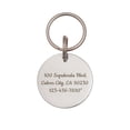 thumbnail image 2 of Anavia Stainless Steel Double Sided Round Name - ECG Engraved Dog & Cat ID Tag, Silver, L, 2 of 4