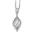 thumbnail image 3 of Sterling Silver & CZ Brilliant Embers 18in Necklace, 3 of 5