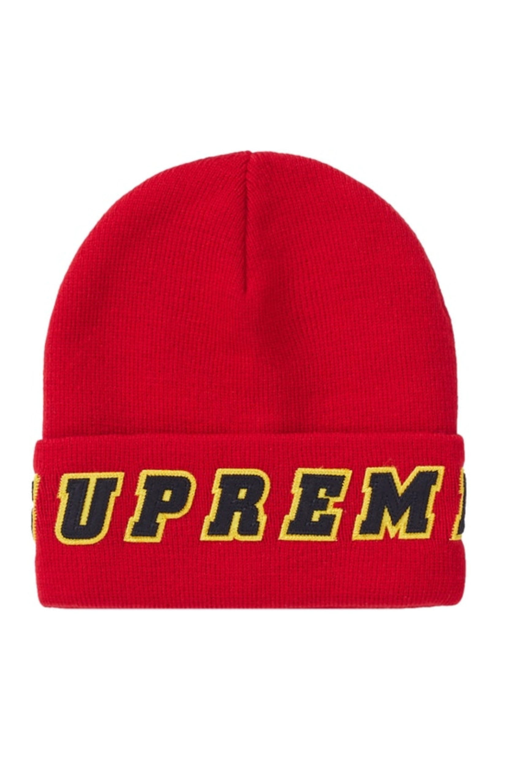 supreme felt logo beanie