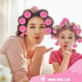 thumbnail image 4 of NOGIS 6 Pieces Sponge Hair Rollers Large Soft Foam Hair Styling Curlers 36 mm Large Size Hairdressing Curlers for Women and Kids (Pink,1.4 x 2.76 Inches), 4 of 6