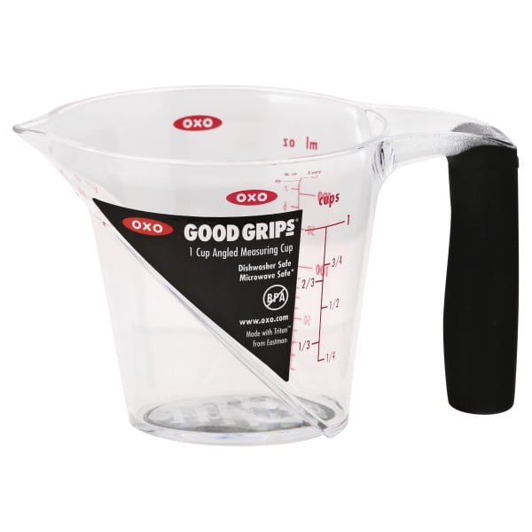 OXO Good Grips 1 Cup Clear Plastic Angled Measuring Cup 70881 Walmart