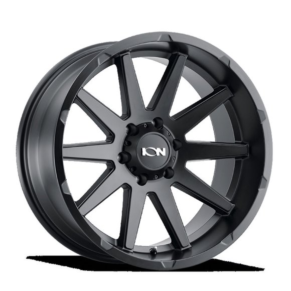 ION Wheels Wheel 143-8936MB25 Series 143; 18 Inch Diameter x 9 Inch Width; 6 x 135 Millimeter/6 x 5.31 Inch Bolt Pattern; 25 Millimeter Offset; 5.98 Inch Backspacing; 60 Degree Conical Seat Lug