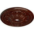 thumbnail image 3 of 30"OD x 3 7/8"ID x 3 1/4"P Flagstone Ceiling Medallion (Fits Canopies up to 3 7/8"), Hand-Painted Brushed Mahogany, 3 of 6