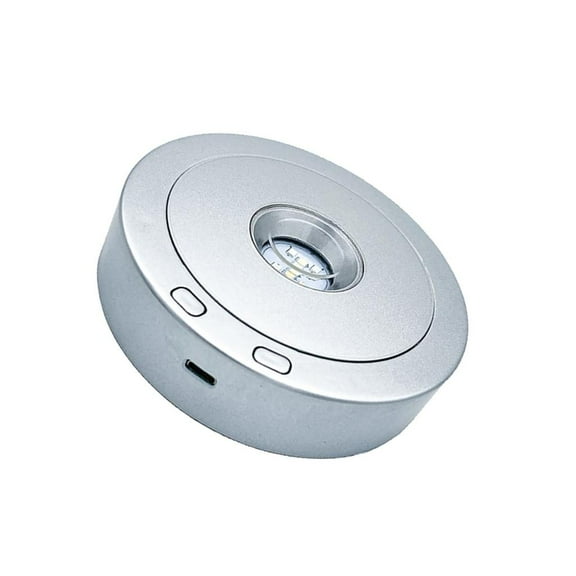 lanema Adjustable Speed Rotating Light Stand 360 Degree Display Base Rotating Display Stand for Jewelry Artwork Display