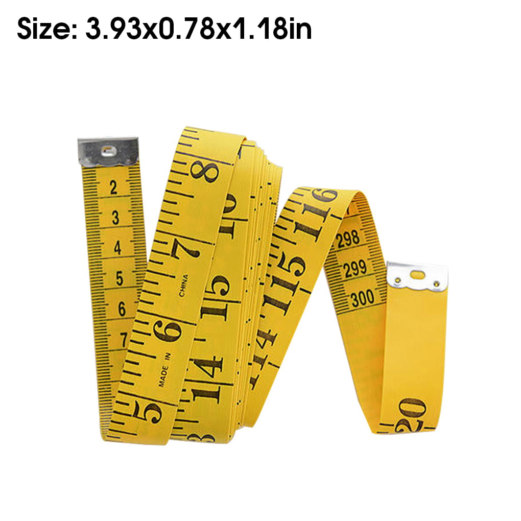 Compact and Portable Sewing Tape Measure for On-The-Go Measurements - Yellow