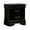 Black, variant on Dtwnek Solid Wood Nightstand with 2 Drawers for Home Office, Black