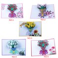 thumbnail image 3 of Naiovety Navidad Año Nuevo tarjeta de felicitación 3D Pop-up Flor hecha a mano Postal Tarjetas de felicitación Día de San Valentín Tarjeta de Kits de decoración para fiestas Rosa Naiovety JR0981-01, 3 of 6