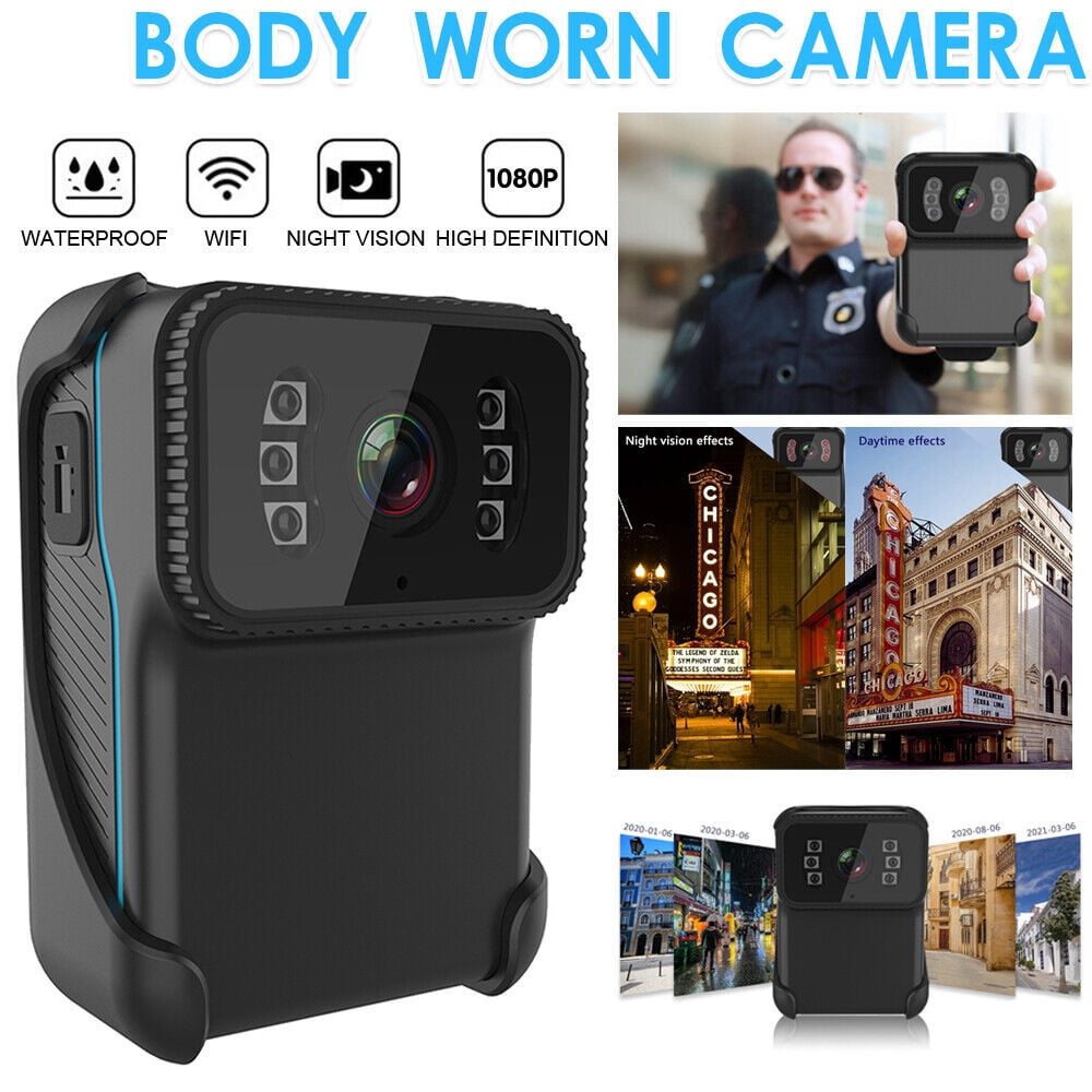 1080P Body Cameras With Audio And Video Recording Night Vision Waterproof Shell WIFI Hotspot Personal Mini Body Camera For Enforcement/Riding/Delivery