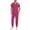 ##hot pink, variant on Medical Scrub Set for Men, Modern V-Neck Scrub Top & Jogger Scrub Pants with Multi Pockets Professionals Soft Stretch Athletic Nursing Uniform Workwear (Hot pink)