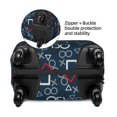 thumbnail image 2 of Fotbe Navy Blue Geometric Funda Protectora para Equipaje, Antirrayones y Resistente a la Suciedad, Compatible con Maletas de 18 a 32 Pulgadas-X-Large, 2 of 7