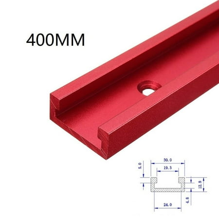 

BCLONG Aluminium Alloy T-Track T-Slot Miter Jig DIY Table Woodworking Router Tools Red