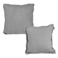 thumbnail image 1 of Set de 2 Cojines Decorativos (1 Cuadrado + 1 Cuadrado Grande) Rivo Gris, 1 of 7