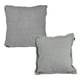 thumbnail image 1 of Set de 2 Cojines Decorativos (1 Cuadrado + 1 Cuadrado Grande) Rivo Gris, 1 of 7