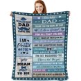 thumbnail image 1 of LHSHID Gifts to My Dad Blanket Super Soft Cozy Warm Flannel Throw Blanket for Couch Sofa Bed Christmas Father's Day Dad Birthday Gifts Idea 60"x80", 1 of 7