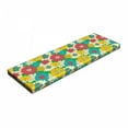 thumbnail image 1 of Colorful Bench Pad, Various Different Flowers Flourishing with Lively Colors Vintage Effect Art Print, HR Foam Cushion with Decorative Fabric Cover, 45" x 15" x 2", Multicolor, by Ambesonne, 1 of 3