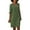 Army Green, variant on Summer Dresses,Petite Dresses Cotton And Linen Short Sleeve Holiday Semi Casual Women'S V Neck Mini Dress Solid Color Women'S Dress Linen Dress,Modest Dresses,Womens Dresses Army Green Dress M