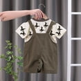 thumbnail image 3 of Hiijoy Toddler Boys Outfits Dinosaur Print T-Shirt Denim Overall Shorts Set, Sizes 4-5T, 3 of 8