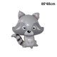 thumbnail image 1 of Pancarta de Feliz Cumpleaños de animales de Safari, banderín de aluminio, globos de animales para niños, decoración de fiesta temática de jungla, Safari, Zoo, juguete（1pc22, 1 of 5