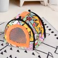 thumbnail image 3 of Portable Small Animals Hedgehog Hamster Carrier Bag Case with Detachable Strap Zipper Breathable Small Guinea Pig Rat Chinchillas Hamster Hedgehog Carrier Pounch Bag for Small Animal Carriers, 3 of 7