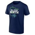 thumbnail image 2 of Men's Navy Minnesota Timberwolves Pick & Roll Coverage T-Shirt, 2 of 3