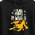 thumbnail image 3 of Disney Classics - Cats & Dogs - Stay Pawsitive  - Juniors Cropped Pullover Hoodie, 3 of 5