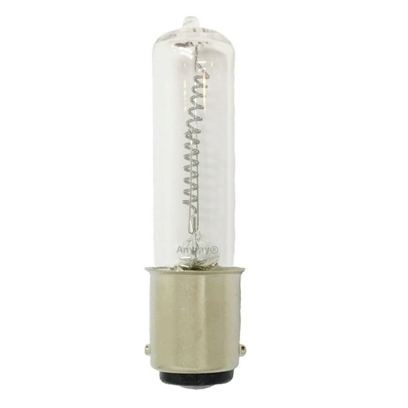 Anyray A1798Y JD  BA15D 130V 100W DC Bayonet Base T4 Light Bulb, CLEAR, 100 Watt