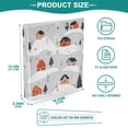 thumbnail image 3 of FORMRS 3 Ring Binder 1.5 inch with Pockets Set of 2 Clip Board 200 Sheets Capacity, Cartoon Red Houses, 3 of 8