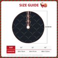 thumbnail image 4 of Bingfone Christmas Tree Skirt Mat Christmas Decoration Interior 30"-Black Fish Scales, 4 of 8