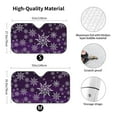 thumbnail image 3 of Bingfone Snowflake Gradient Purple Car Windshield Sun Shade Protector Keep Your Vehicle Cool Sun Shield Visor Cover Foldable For Car Truck Suv-Medium, 3 of 9