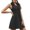 Black, variant on OSOLU Solid Color Ladies Tennis Dress Yoga Fitness Breathable Leisure Golf Sports Short Skirt Dress Fashionable Sundress Dresses For Women 2025 Elegant Classy