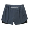 thumbnail image 5 of Zylanna Men's Casual Shorts, Elastic Waist Athletic Sport Solid Color with Pockets 2025 New Style Summer Short Pants for Man Gray Size 3XL, 5 of 5