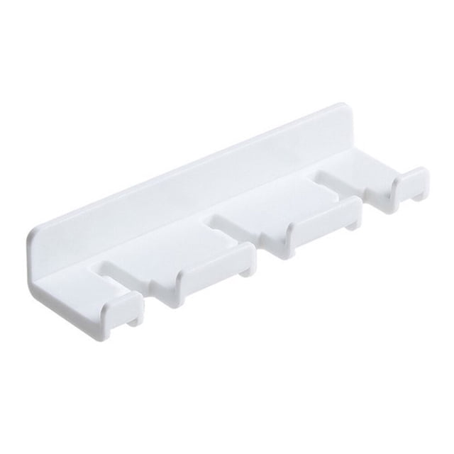 2 piezas de soporte para cepillo de dientes, estante de pared, organizador, estante adhesivo ABS