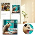 Xaiewey 2025 Funny Screaming Possums Calendar,Thick Paper Possum