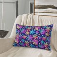 thumbnail image 5 of Honeii Rainbow Snowflakes Pattern Decorative Throw Pillow Case - Elevate Your Couch, Sofa, or Bed with Stylish Home Decor-20"x30", 5 of 6