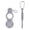 Grey, variant on CEORPER Water Bottles Holder Towel Hook Clip Backpacks Hangers Hiking Cycling Tool