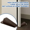 thumbnail image 6 of LAMIRO Door Stoppers for Bottom of Door,Not Effortless to Deform Door Stopper,Freely Adjust the Door Opening Angle Door Stoppers for Wall,brown, 6 of 7