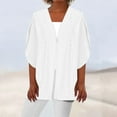 thumbnail image 2 of DJskiyers Women Summer Eyelet Cover ups Open Front Lightweight Cardigan Puff Half Sleeve Blouses Boho Cardigans Tops, 2 of 6
