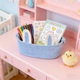 thumbnail image 5 of Kbndieu Small Woven Easter Basket for Kids Cute Gifts Baskets with Rabbit Ears Empty Baby Storage Basket for Storing Easter Party Favors Gifts, 5 of 6