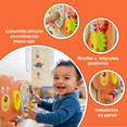 thumbnail image 3 of PLAYOUT KIDS | Panel Sensorial de Pared Safari Diseño Oso con Engranes Móviles y Espejo Convexo, 3 of 4